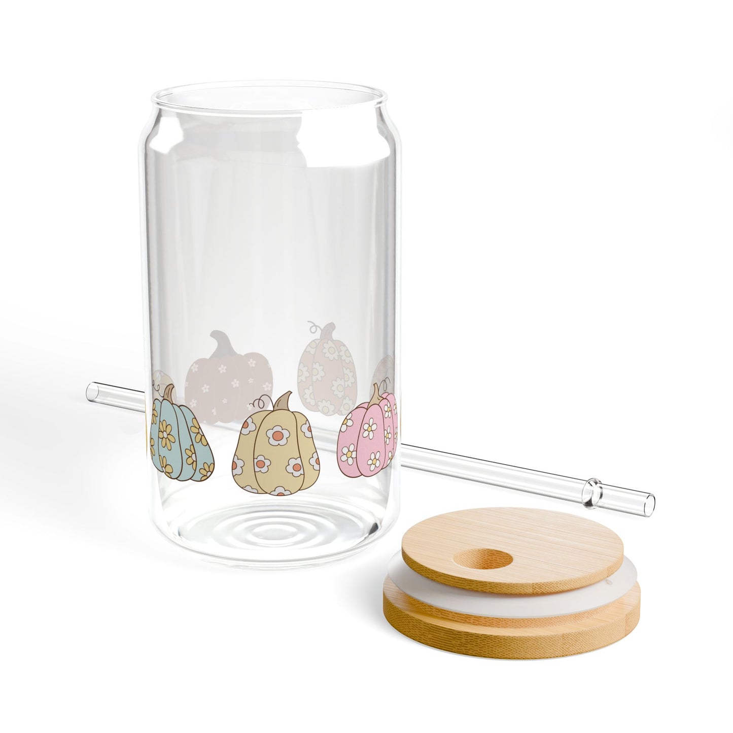 Charming Pumpkin Sipper Glass