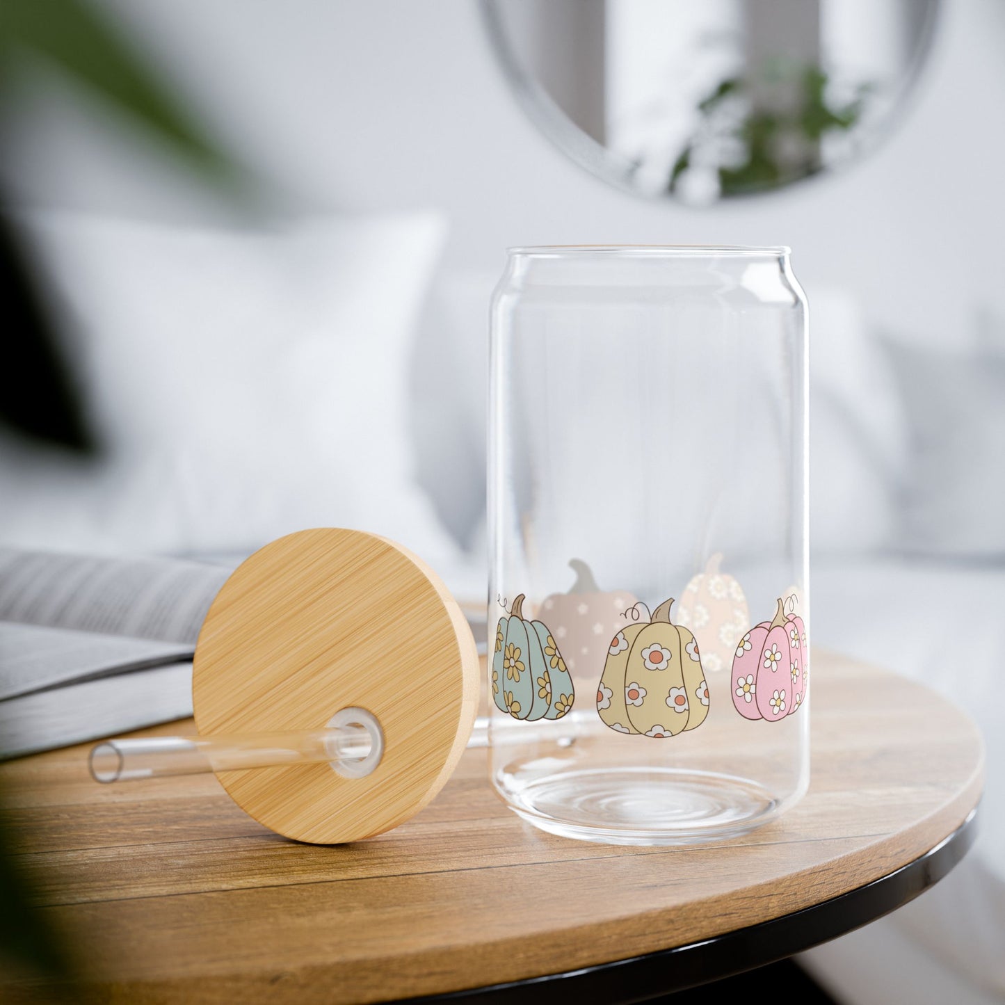 Charming Pumpkin Sipper Glass