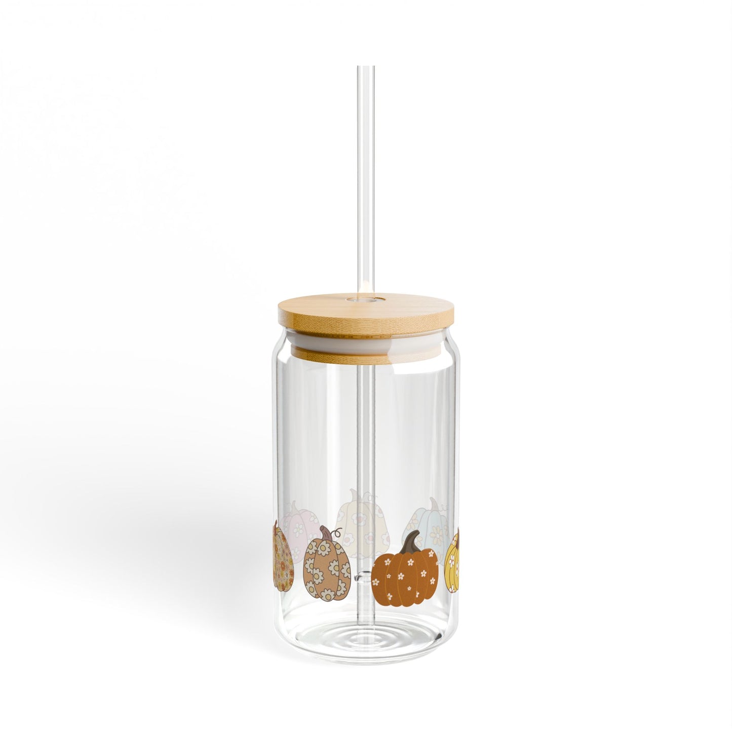 Charming Pumpkin Sipper Glass