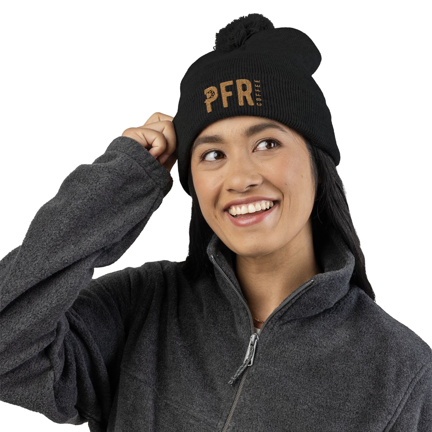 Knit Cap with PFR Coffee