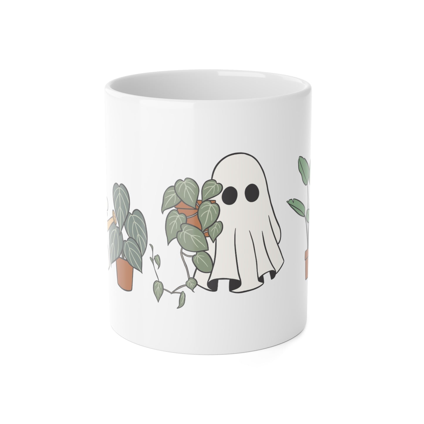 Ghost Watering Plants Mug