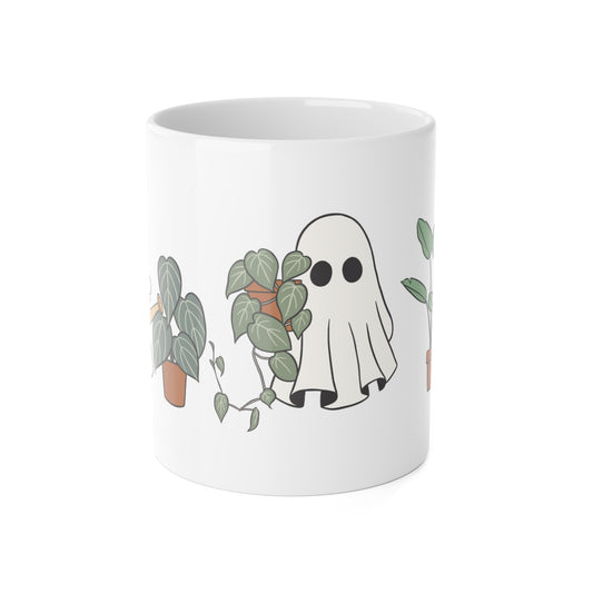 Ghost Watering Plants Mug