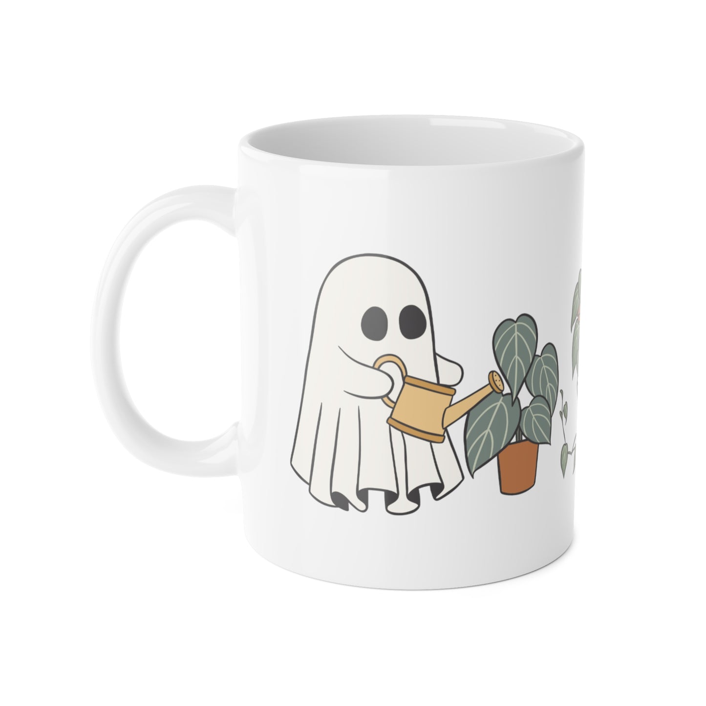 Ghost Watering Plants Mug