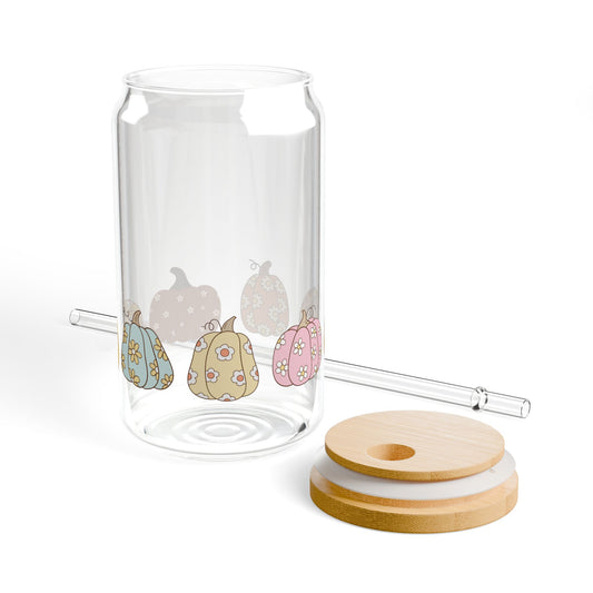 Charming Pumpkin Sipper Glass