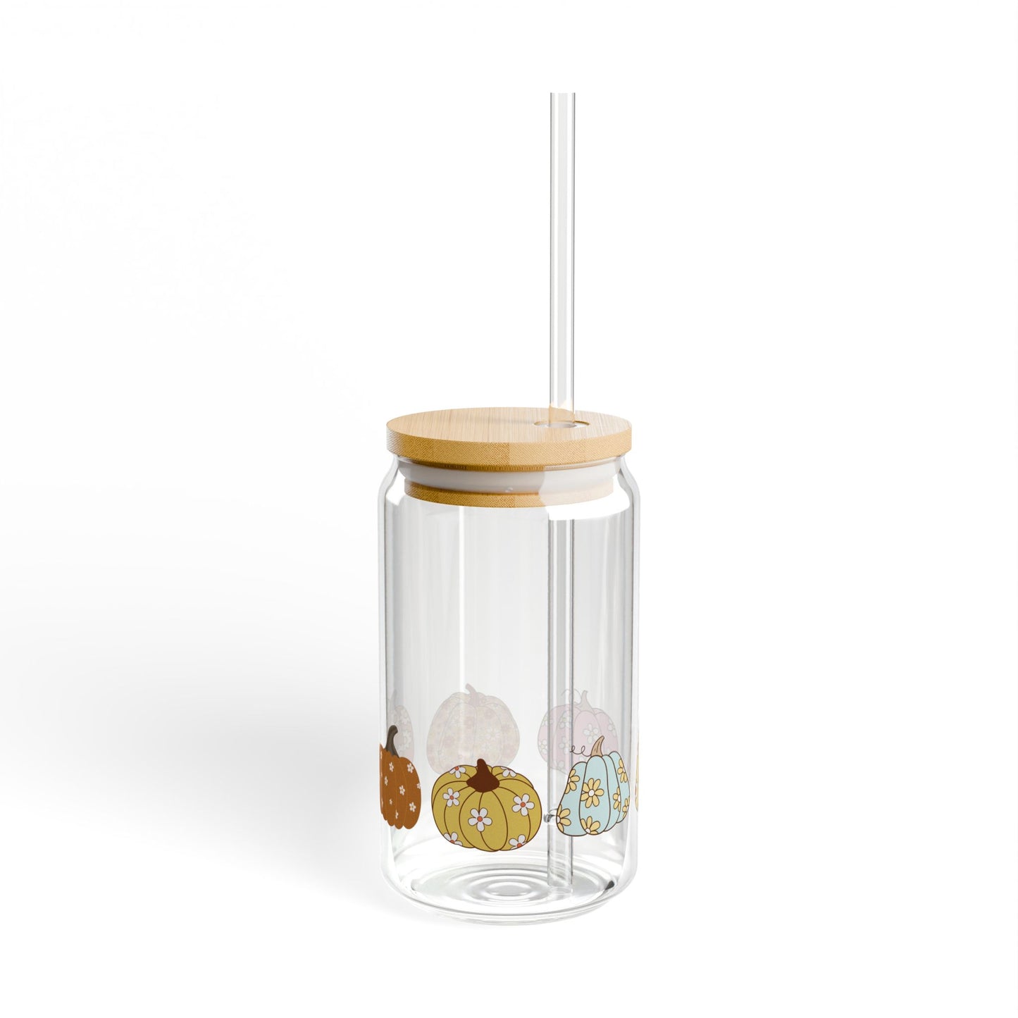 Charming Pumpkin Sipper Glass
