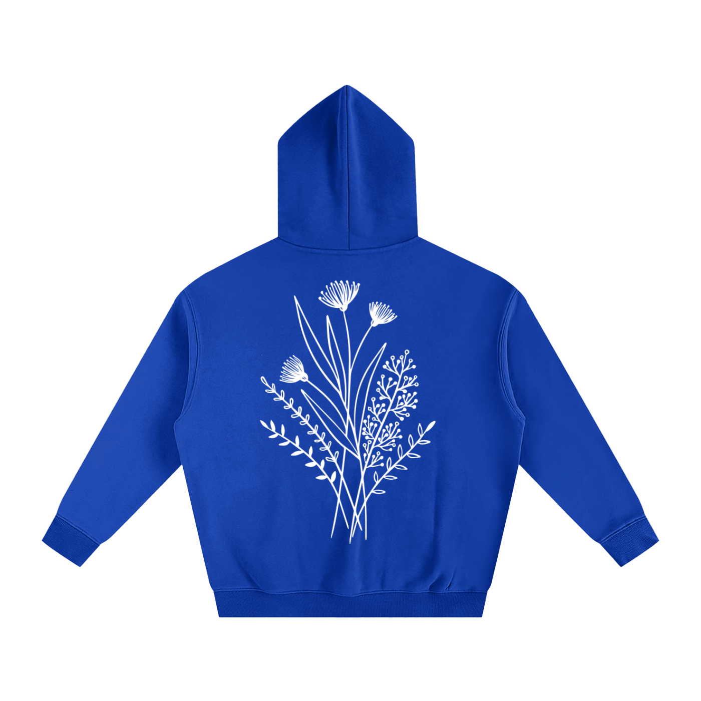 Fleeced Hoodie- Revolving Bloom