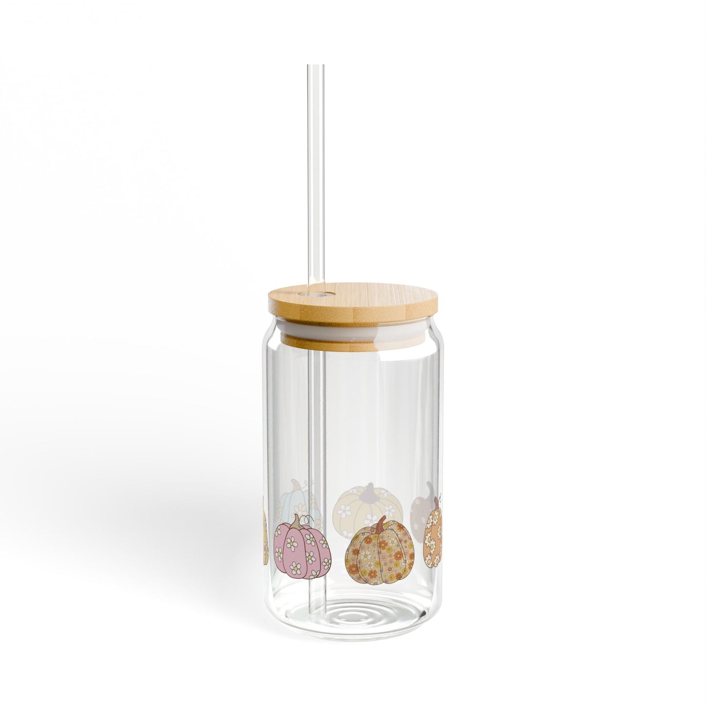 Charming Pumpkin Sipper Glass