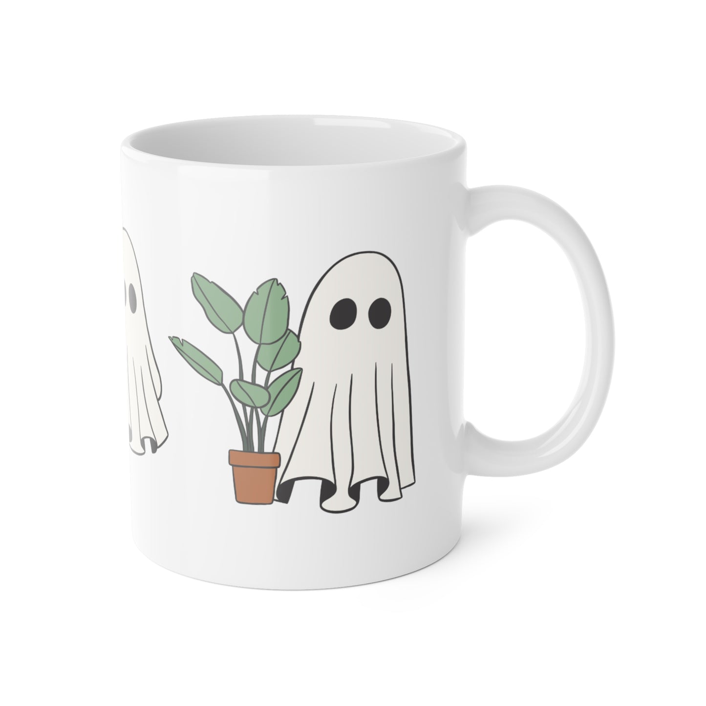Ghost Watering Plants Mug