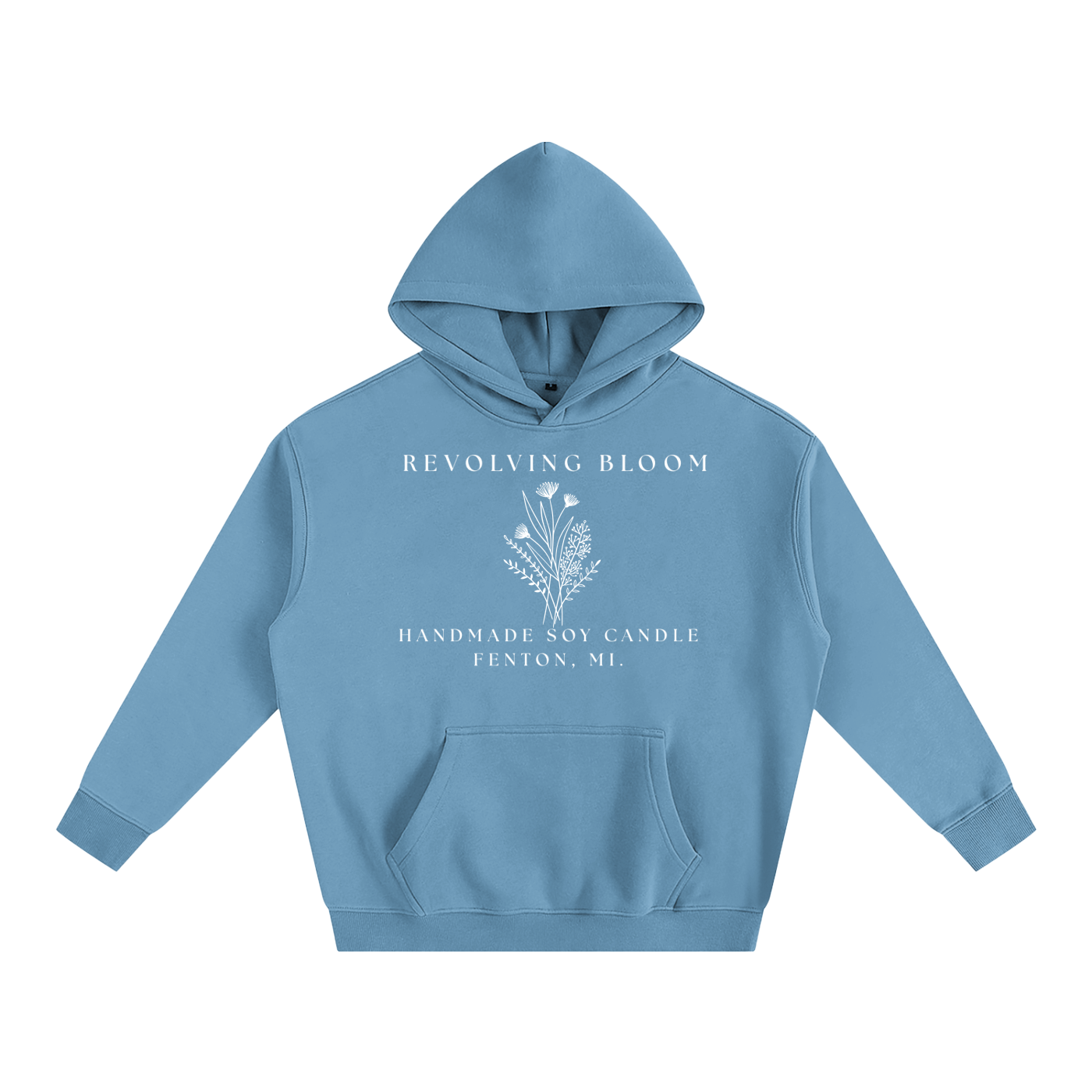 Fleeced Hoodie- Revolving Bloom